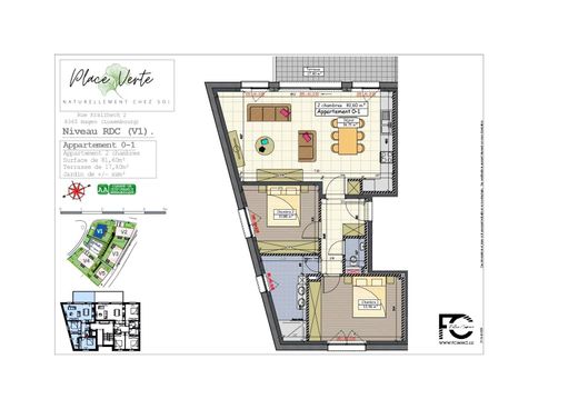 套间/公寓  Kleinbettingen, Steinfort