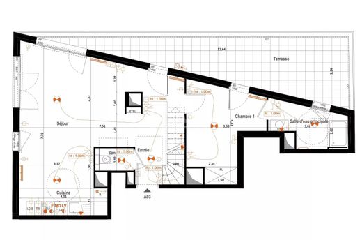 Duplex in Asnières-sur-Seine, Hauts-de-Seine