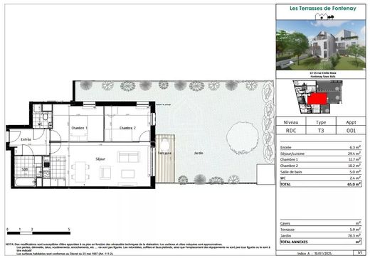 ﺷﻘﺔ ﻓﻲ Fontenay-sous-Bois, Val-de-Marne