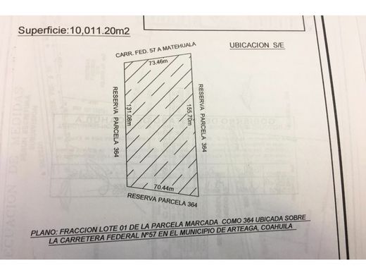 토지 / Arteaga, Estado de Coahuila de Zaragoza