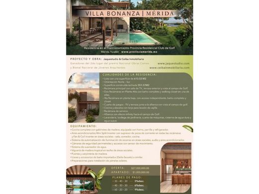 Πολυτελή κατοικία σε Mérida, Estado de Yucatán