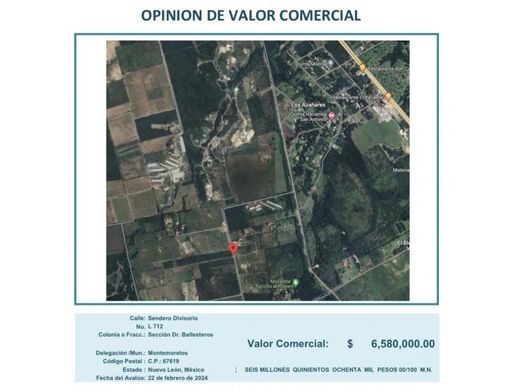 Terreno en Montemorelos, Estado de Nuevo León