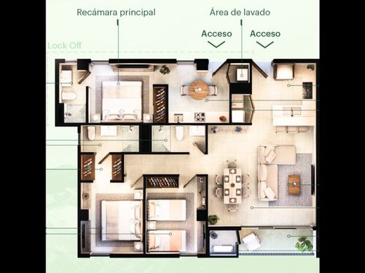 Appartement in Monterrey, Nuevo León