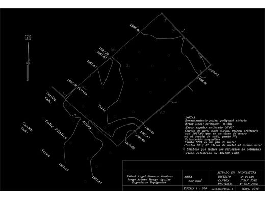 Terrain à Mata de Palo, Cantón de San José
