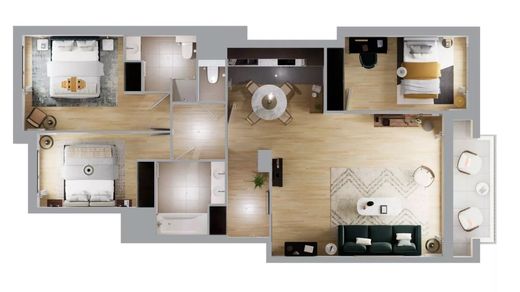 Apartment in Boulogne-Billancourt, Hauts-de-Seine