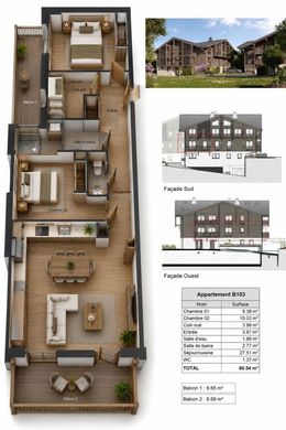 Apartment in Morillon, Haute-Savoie