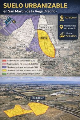 Land in San Martín de la Vega, Province of Madrid