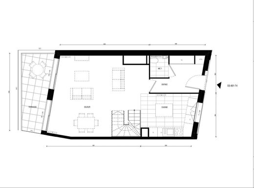 Apartment in Montmartre, Abbesses, Grandes-Carrières, Paris