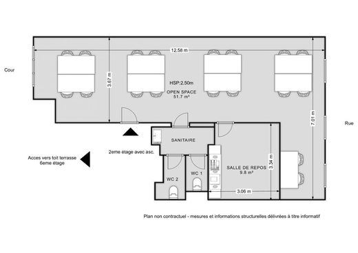 办公室  Bastille, République, Nation-Alexandre Dumas, Paris