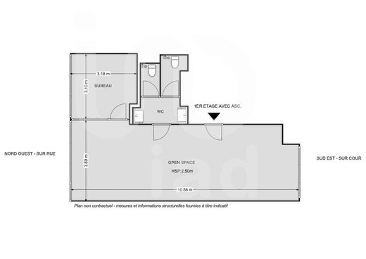 办公室  Bastille, République, Nation-Alexandre Dumas, Paris