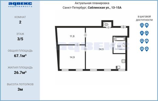 Apartament w Sankt Petersburg, Sankt-Peterburg