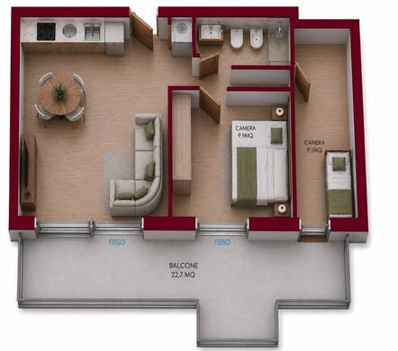 Apartment in Rome, Latium