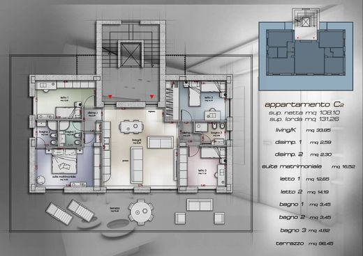 Apartment / Etagenwohnung in Salerno, Provincia di Salerno