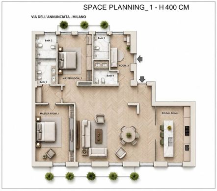 Piso / Apartamento en Milán, Lombardia