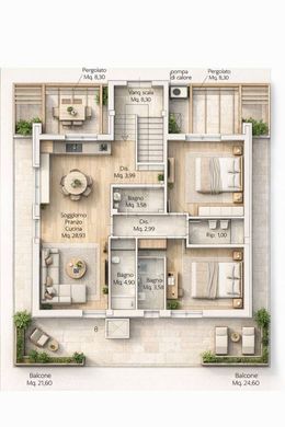 Ático en Misano Adriatico, Rímini